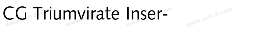 CG Triumvirate Inser字体转换